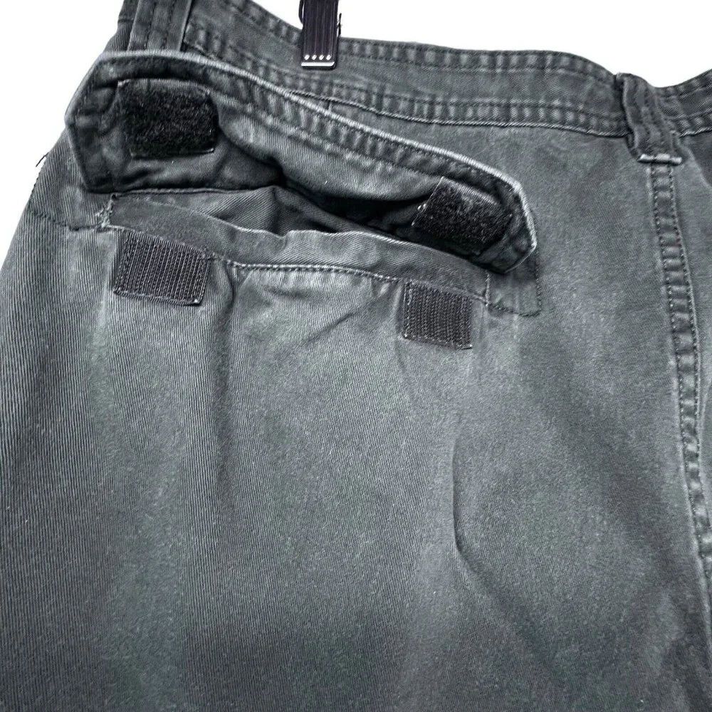 Faded Glory Shorts Mens 42 Olive Army Green Cargo Y2K Pockets Outdoor Hiking